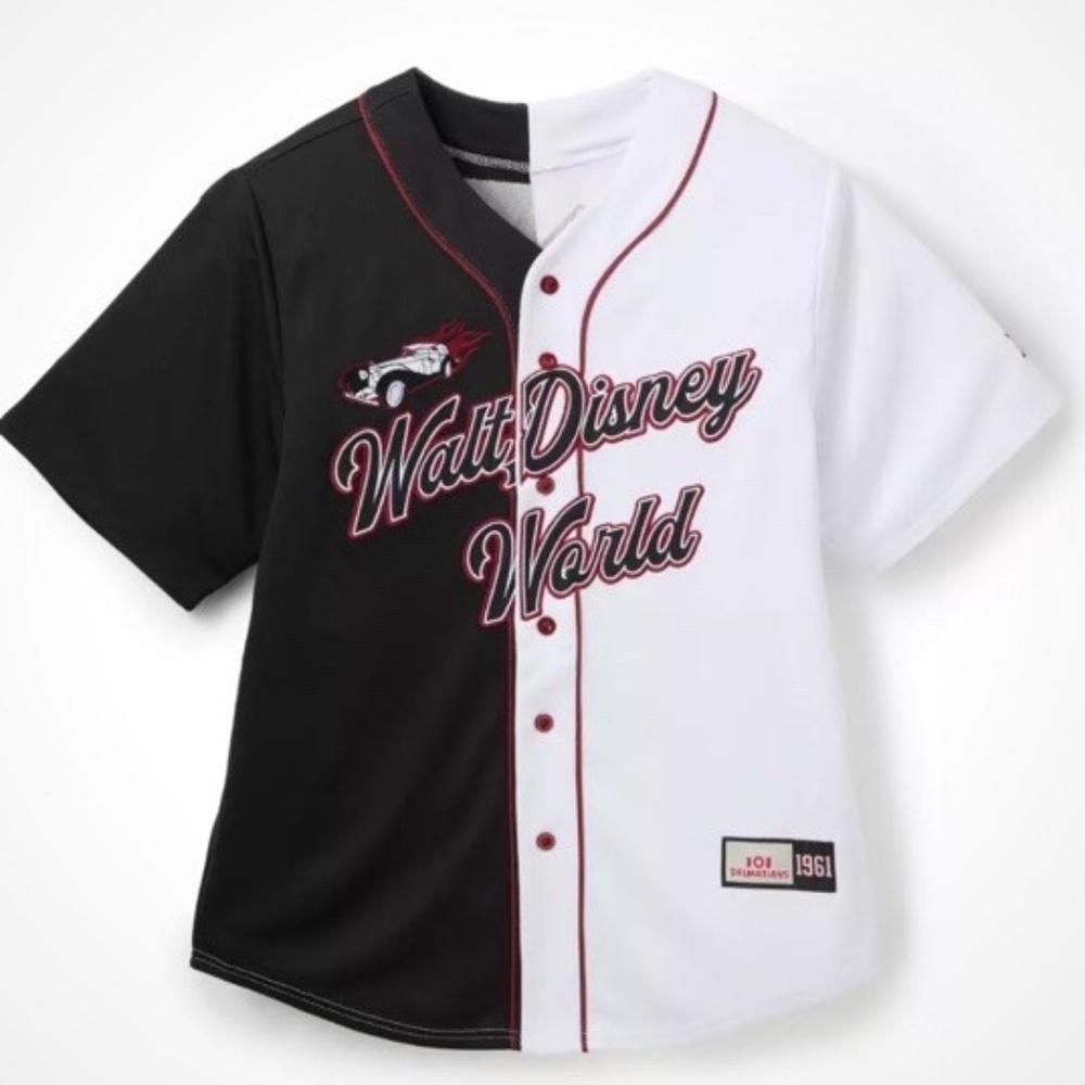 2025 Disney Parks Disney Villians Cruella de Vil Baseball Jersey Adult Size NEW